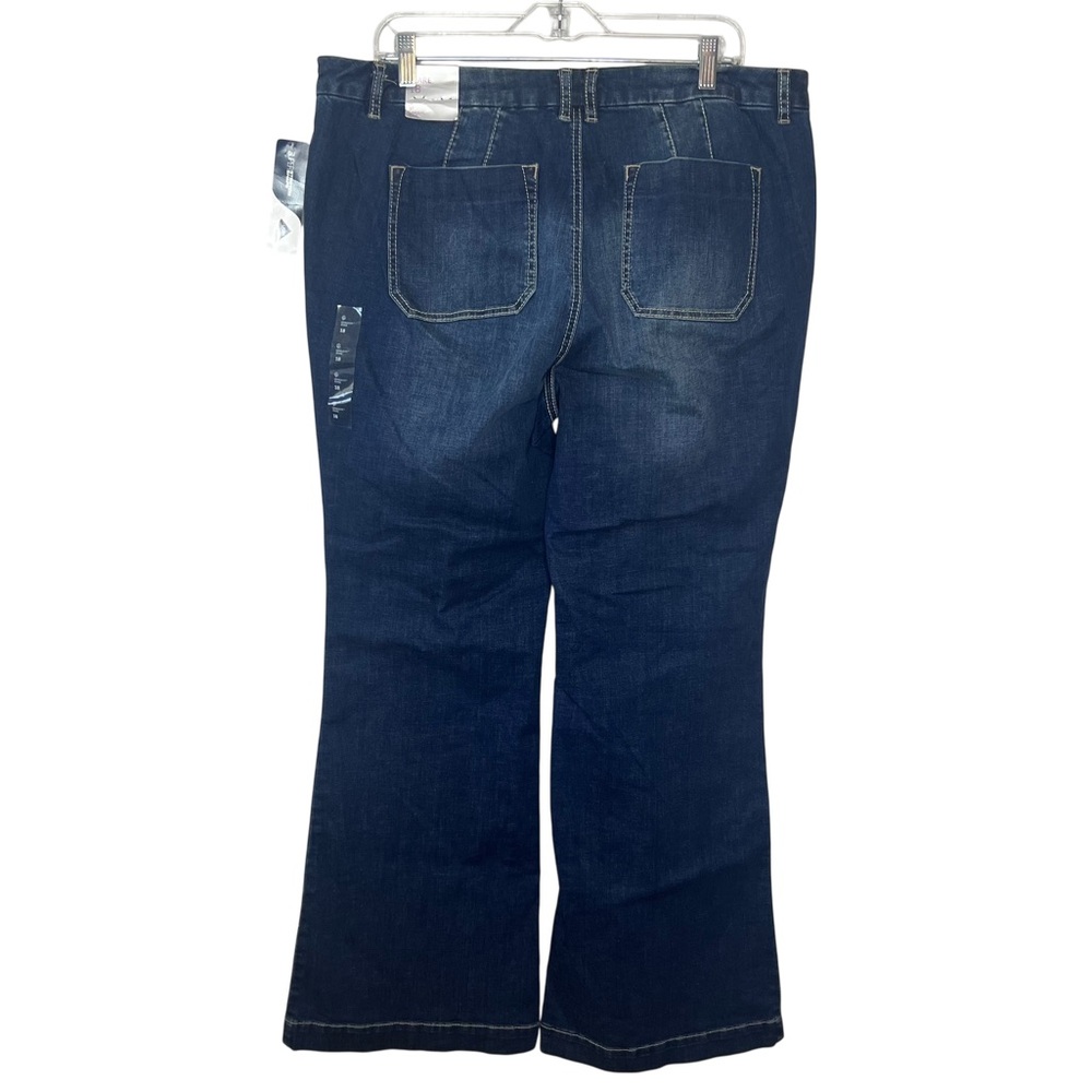 NWT Lane Bryant Genius Fit Dark Flare Jeans Womens 18 - Picture 5 of 7